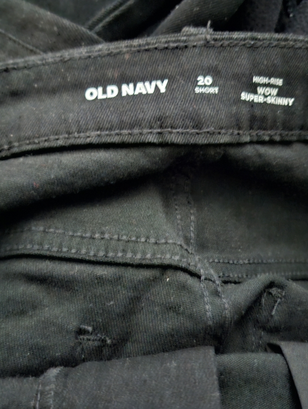 Old Navy Plus Size Black Skinny Ankle Jeans Size 20 Short - Picture 8 of 8
